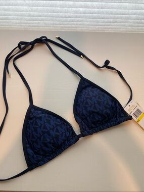 Navy Michael Kors Bikini Top
